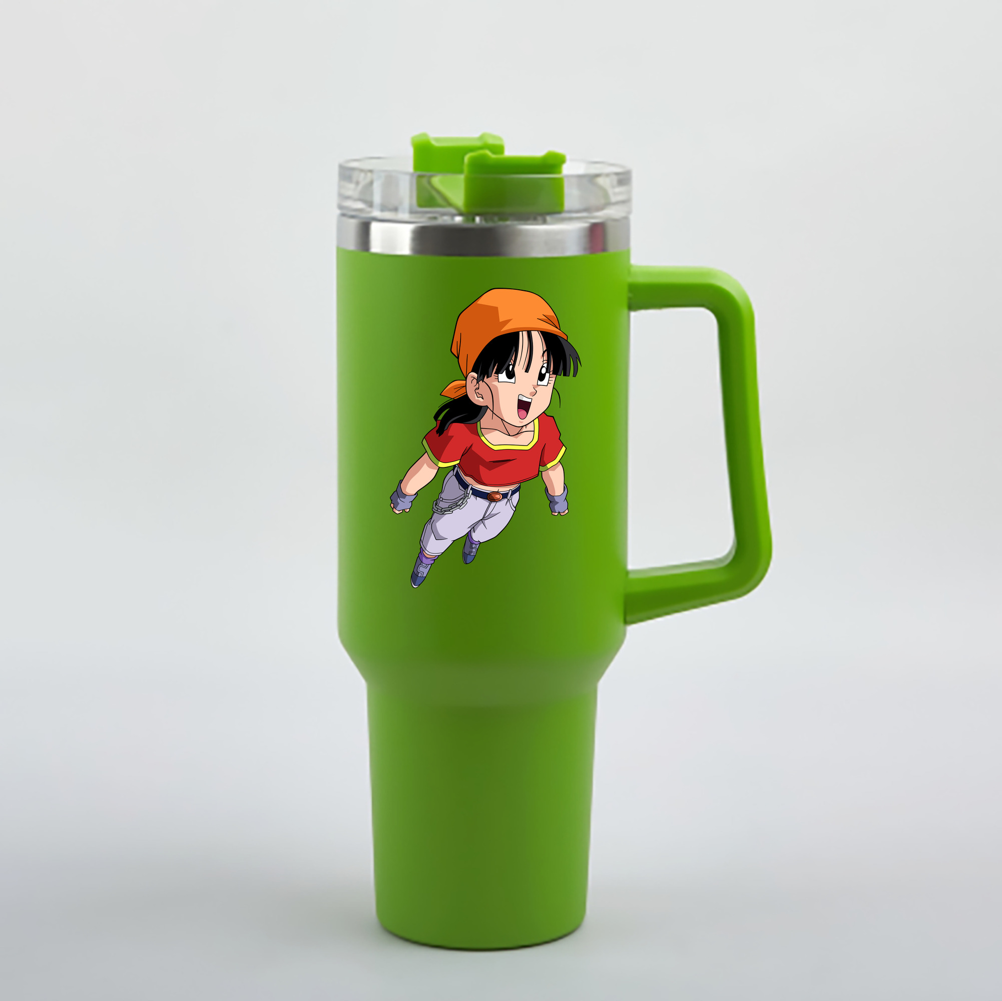 （画像用） ドラゴンボール パン DRAGON BALL Pan 1200mL車用タンブラー - クリスタルステッカー（プラスチックストロー付き）